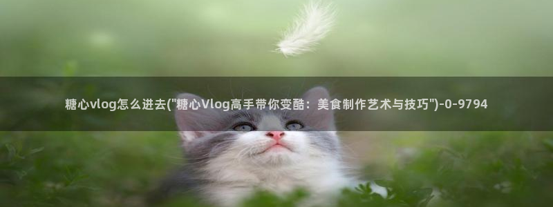 糖心vlog汉服小姐姐：糖心vlog怎么进去(\